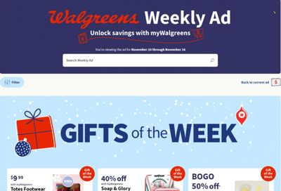 Walgreens Weekly Ad Flyer Specials November 20 to November 26, 2022