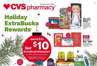 CVS Pharmacy Weekly Ad Flyer Specials November 20 to November 26, 2022