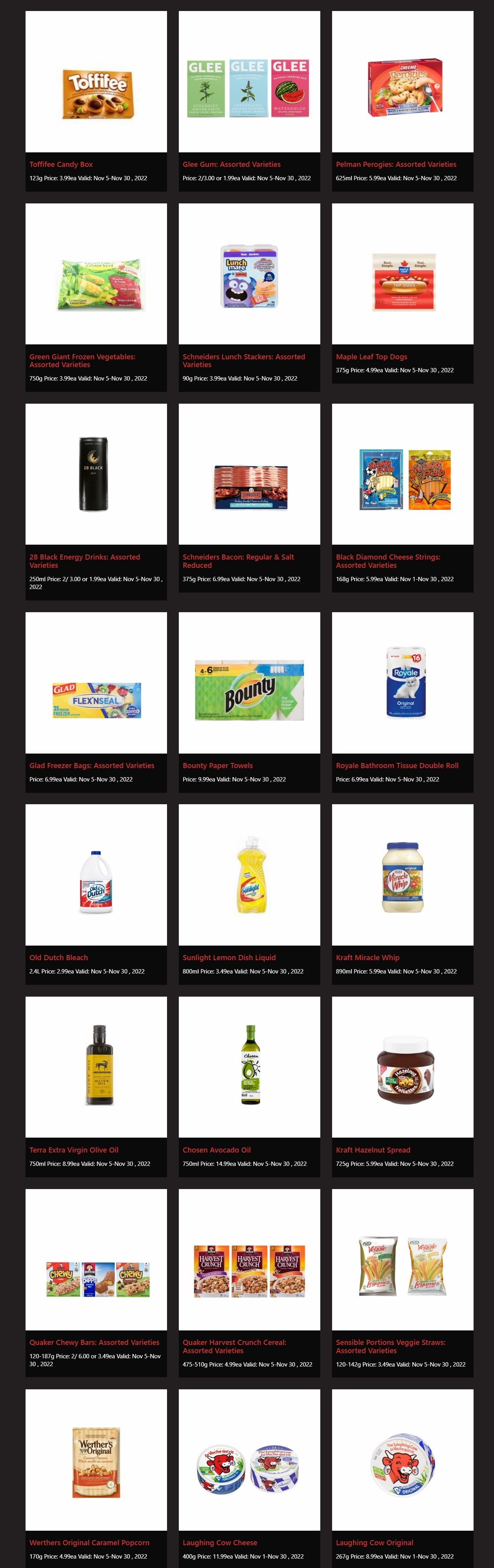 Rabba in-store Deals November 19 to 30