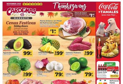 Cardenas (CA, NV) Weekly Ad Flyer Specials November 16 to November 22, 2022