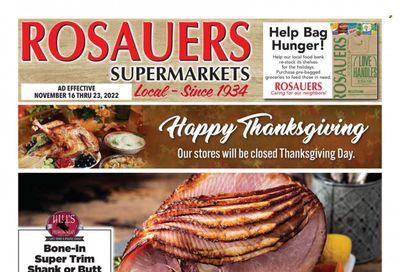 Rosauers (ID, MT, OR, WA) Weekly Ad Flyer Specials November 16 to November 23, 2022