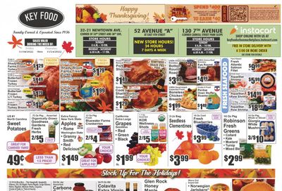 Key Food (NY) Weekly Ad Flyer Specials November 18 to November 24, 2022