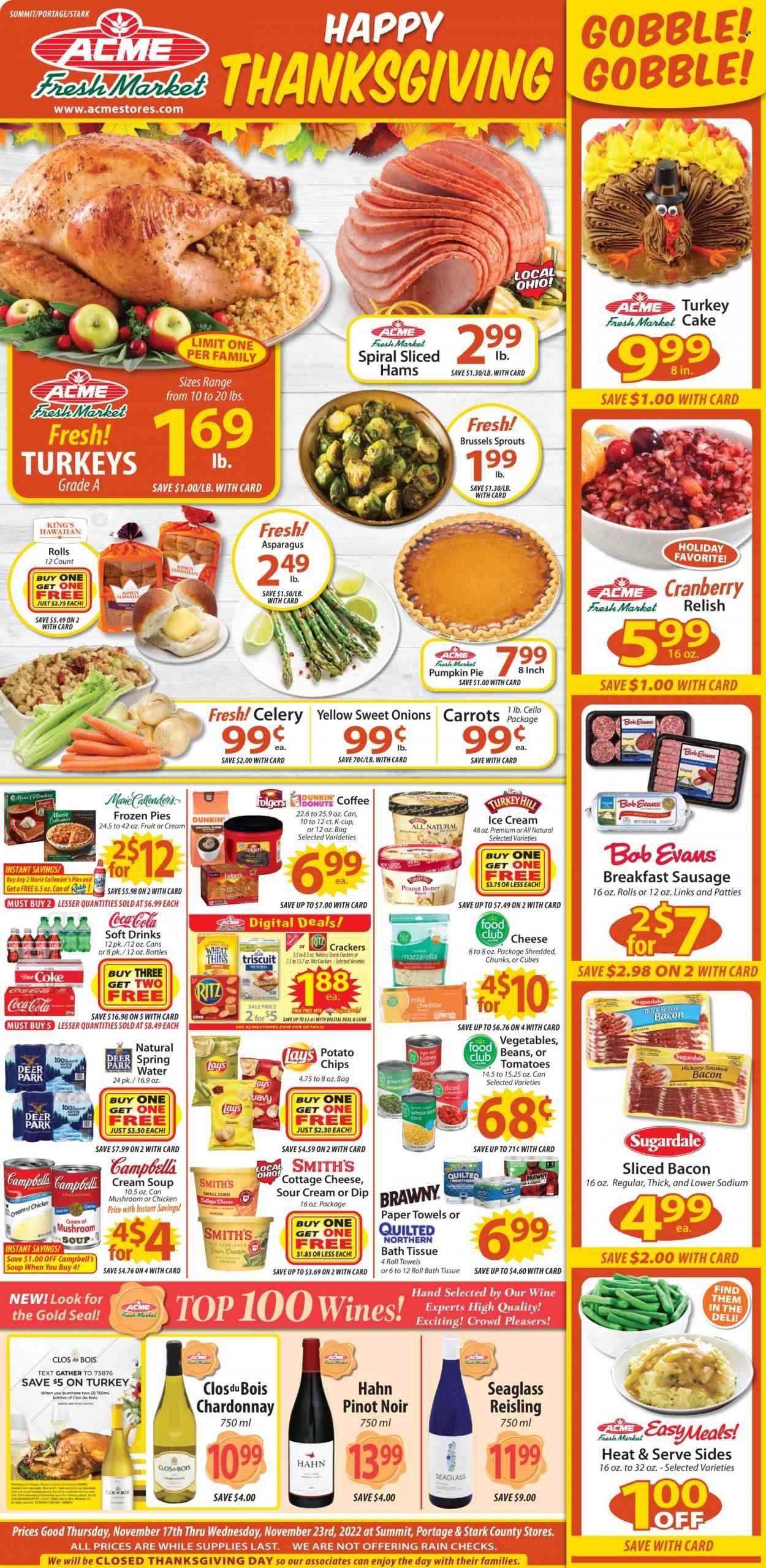 ACME Fresh Market (OH) Weekly Ad Flyer Specials November 17 to November 23, 2022