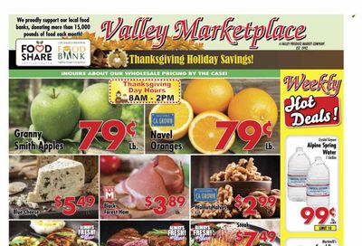 Valley Marketplace (CA) Weekly Ad Flyer Specials November 16 to November 24, 2022