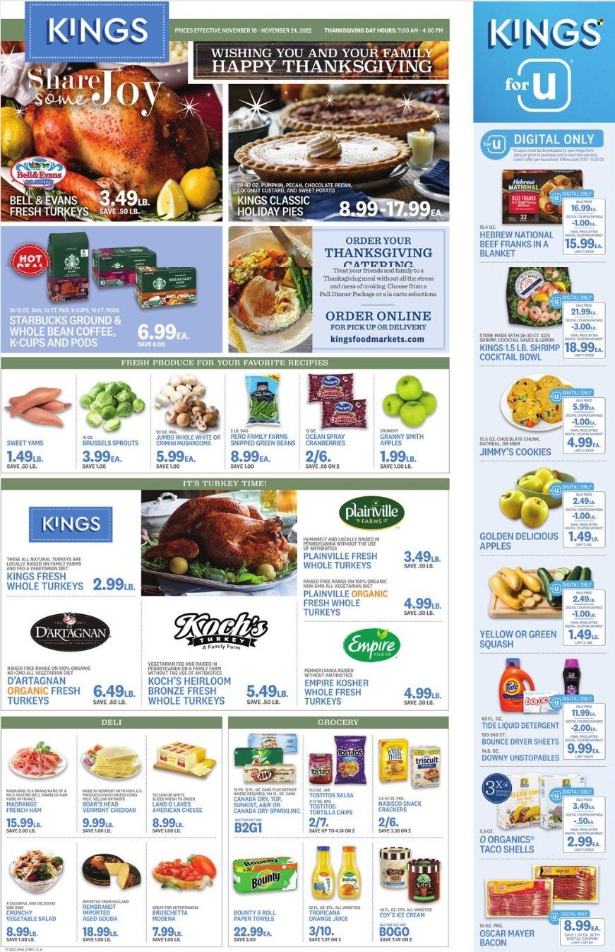 Kings Food Markets (CT, NJ, NY) Weekly Ad Flyer Specials November 18 to November 24, 2022