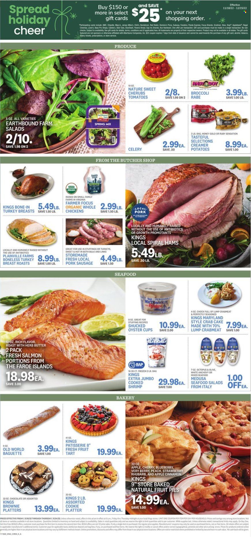 Kings Food Markets (CT, NJ, NY) Weekly Ad Flyer Specials November 18 to November 24, 2022