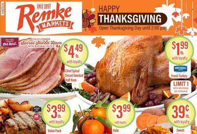 Remke (OH) Weekly Ad Flyer Specials November 17 to November 24, 2022
