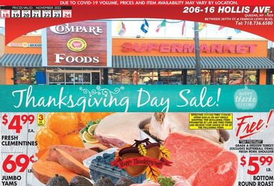 Compare Foods (NY) Weekly Ad Flyer Specials November 18 to November 24, 2022