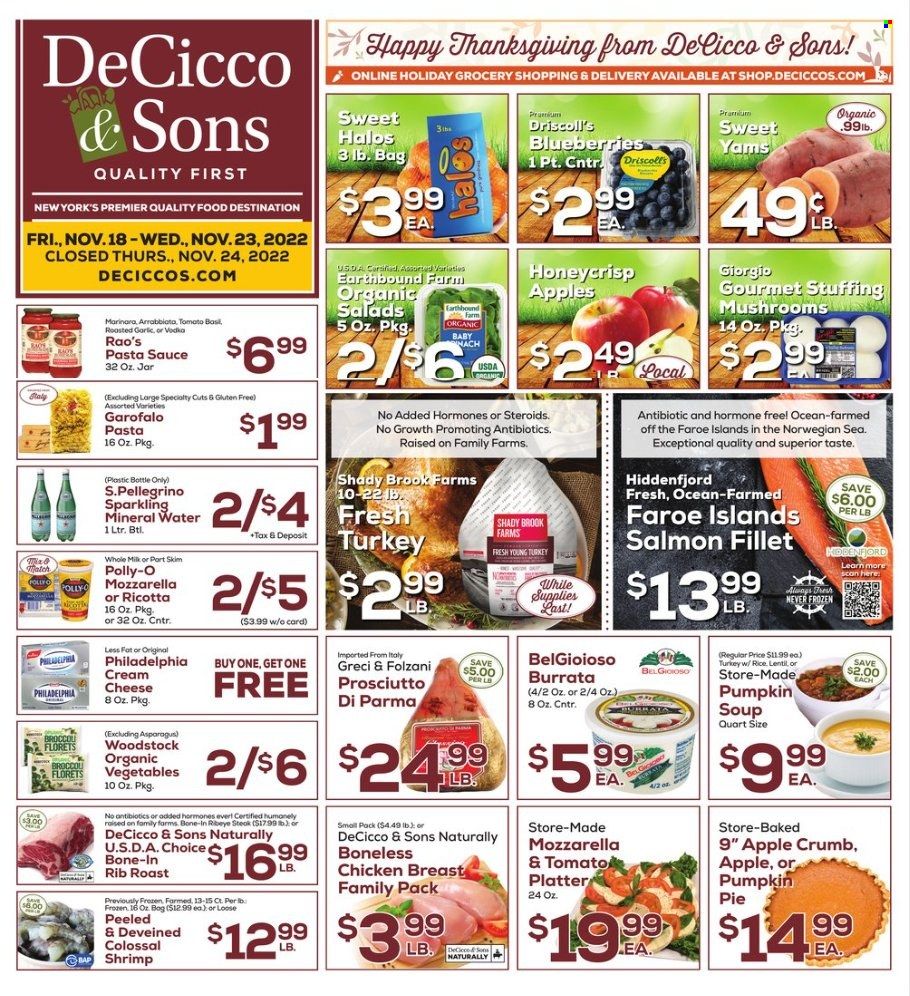 DeCicco & Sons (NY) Weekly Ad Flyer Specials November 18 to November 23, 2022