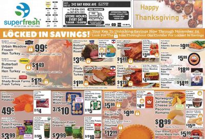 Super Fresh (NY) Weekly Ad Flyer Specials November 18 to November 24, 2022