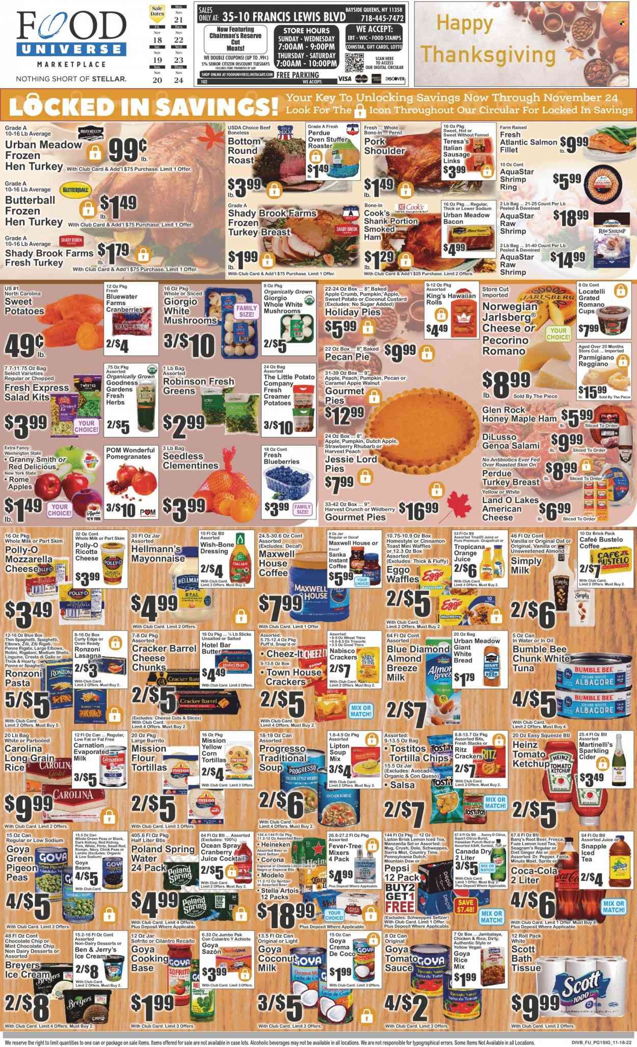 Food Universe (NY) Weekly Ad Flyer Specials November 18 to November 24, 2022