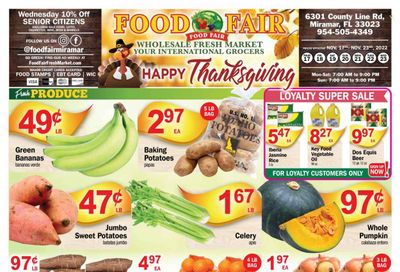 Food Fair Fresh Market (FL) Weekly Ad Flyer Specials November 17 to November 23, 2022