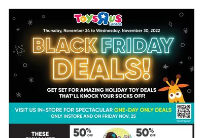 Toys R Us Black Friday Deals Flyer November 24 to 30, 2022