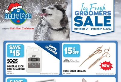 Ren's Pets Icy Fresh Groomers Sale Flyer November 21 to December 4