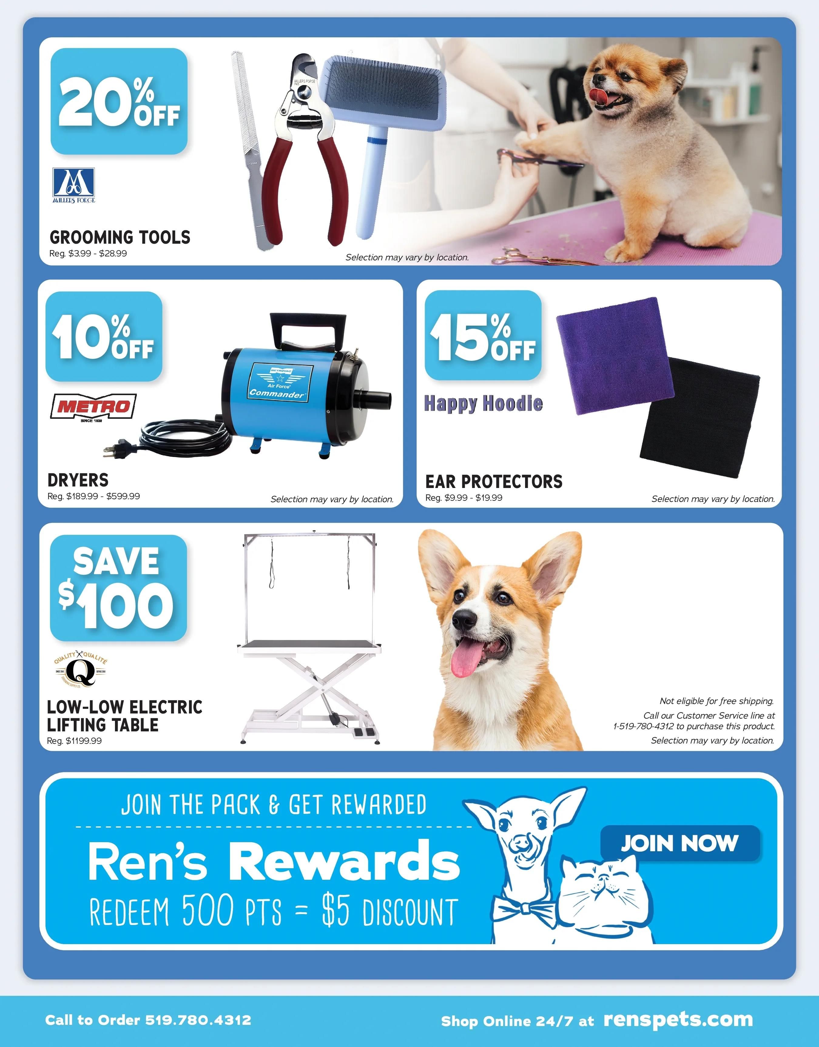 Ren's Pets Icy Fresh Groomers Sale Flyer November 21 to December 4
