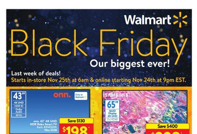 Walmart Black Friday Sale Flyer November 24 to 27, 2022