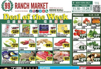 99 Ranch Market (15) Weekly Ad Flyer Specials November 18 to November 24, 2022