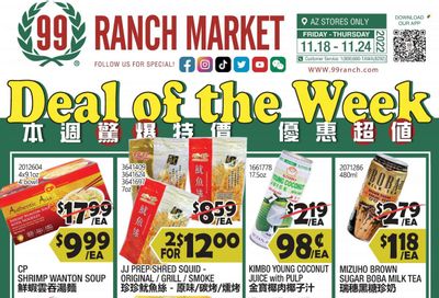 99 Ranch Market (19) Weekly Ad Flyer Specials November 18 to November 24, 2022