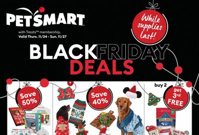 PetSmart Black Friday Deals Flyer November 24 to 27, 2022