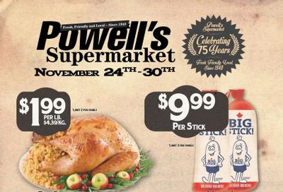Powell's Supermarket Flyer November 24 to 30