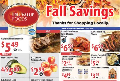 Tru Value Foods Flyer November 23 to 29