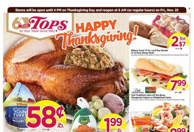 Tops Weekly Ad Flyer Specials November 20 to November 26, 2022