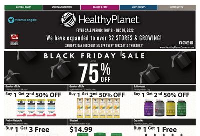 Healthy Planet Black Friday Flyer November 21 to December 7