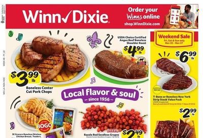 Winn Dixie (AL, FL, GA, LA) Weekly Ad Flyer Specials November 25 to November 29, 2022