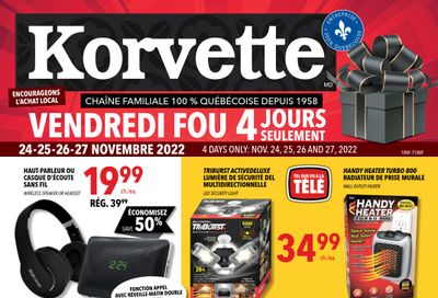 Korvette Flyer November 24 to 27