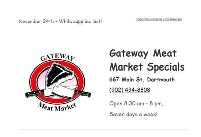 Gateway Meat Market Flyer November 24 to 30
