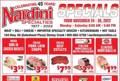 Nardini Specialties Flyer November 24 to 30