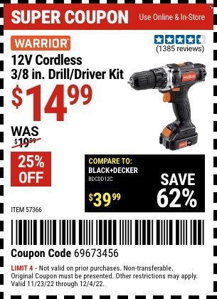 Harbor Freight Weekly Ad Flyer Specials November 23 to December 4, 2022