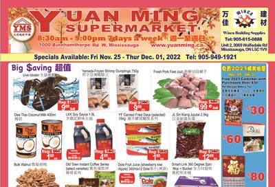 Yuan Ming Supermarket Flyer November 25 to December 1