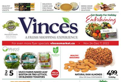 Vince's Market Flyer November 24 to December 7