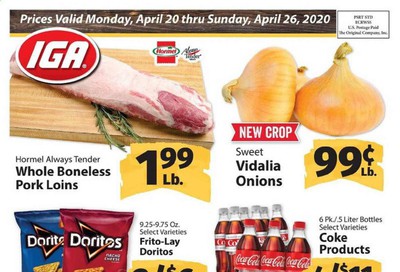 IGA (Indiana) Weekly Ad & Flyer April 20 to 26