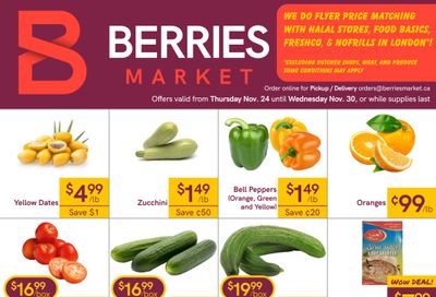 Berries Market Flyer November 24 to 30
