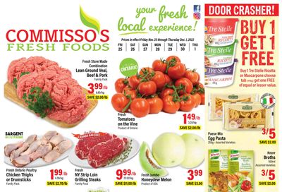 Commisso's Fresh Foods Flyer November 25 to December 1