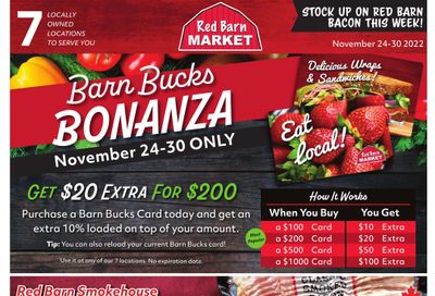 Red Barn Market Flyer November 24 to 30
