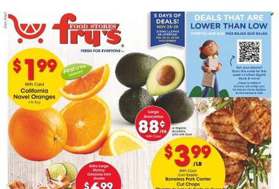 Fry’s (AZ) Weekly Ad Flyer Specials November 25 to November 29, 2022