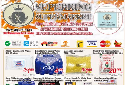 Superking Supermarket (London) Flyer November 25 to December 1