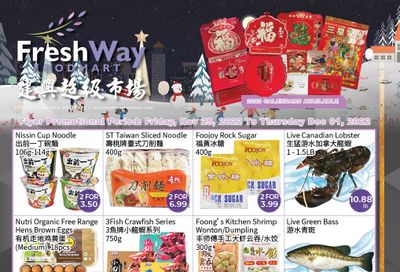 FreshWay Foodmart Flyer November 25 to December 1