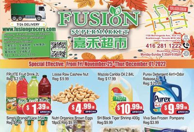 Fusion Supermarket Flyer November 25 to December 1