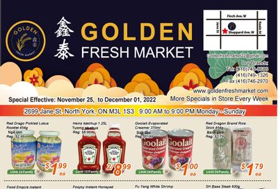 Golden Fresh Market Flyer November 25 to December 1