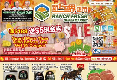 Ranch Fresh Supermarket Flyer November 25 to December 1