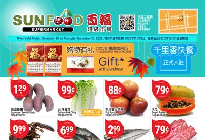 Sunfood Supermarket Flyer November 25 to December 1