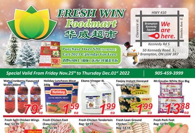 Fresh Win Foodmart Flyer November 25 to December 1