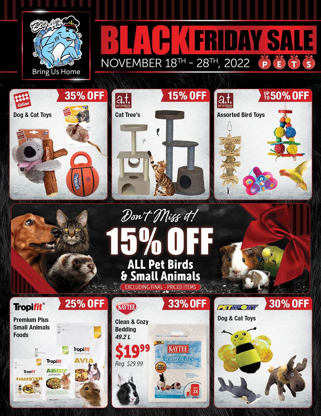 Big Al's Black Friday Sale Flyer November 25 to 28, 2022