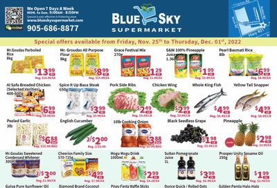 Blue Sky Supermarket (Pickering) Flyer November 25 to December 1