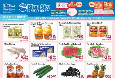 Blue Sky Supermarket (North York) Flyer November 25 to December 1