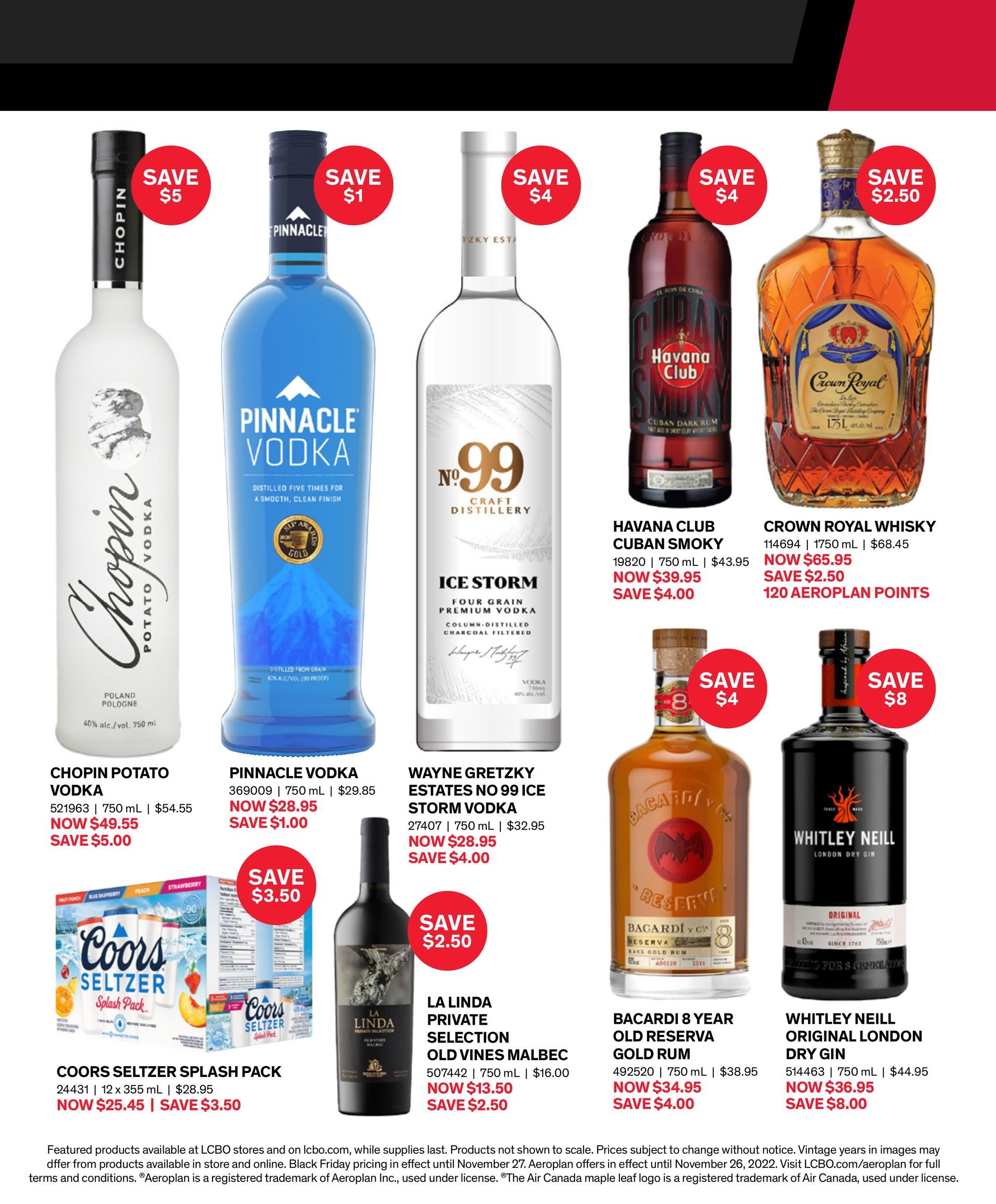 LCBO Black Friday Deals Flyer November 25 to 27, 2022